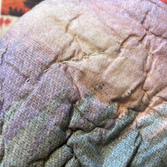 Ralph Lauren Vintage Reversible Quilted Jacket Aztec Floral - Picture 12 of 13